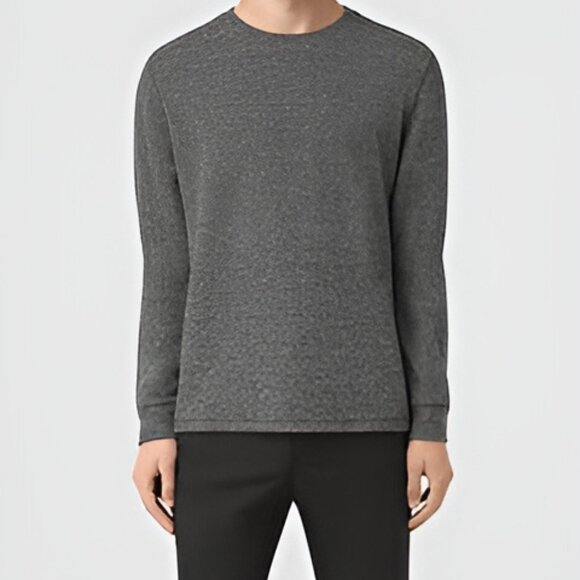AllSaints Crux Long Sleeve Crew T-shirt - Picture 6 of 6